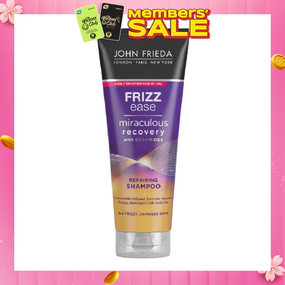 Frizz Ease Miraculous Recovery with Ceramides Repairing Shampoo (For Frizzy Damaged Hair) 250ml