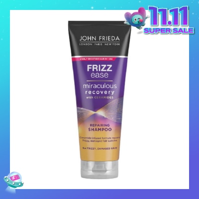 JOHN FRIEDA Frizz Ease Miraculous Recovery with Ceramides Repairing Shampoo (For Frizzy Damaged Hair) 250ml