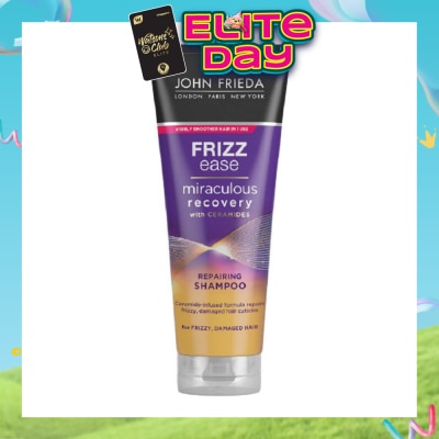 JOHN FRIEDA - Frizz Ease Miraculous Recovery with Ceramides Repairing Shampoo (For Frizzy Damaged Hair) 250ml