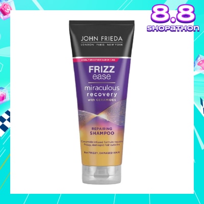 JOHN FRIEDA Frizz Ease Miraculous Recovery with Ceramides Repairing Shampoo (For Frizzy Damaged Hair) 250ml