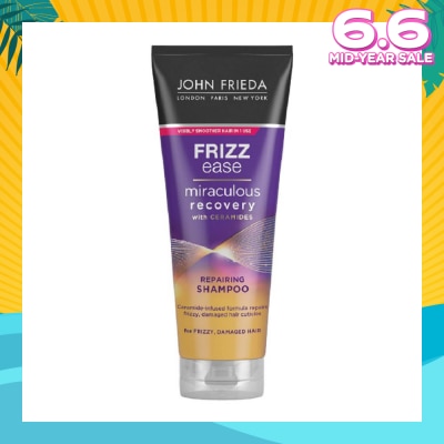 JOHN FRIEDA Frizz Ease Miraculous Recovery with Ceramides Repairing Shampoo (For Frizzy Damaged Hair) 250ml