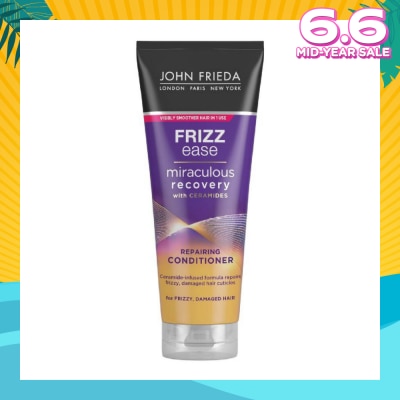 JOHN FRIEDA Frizz Ease Miraculous Recovery with Ceramides Repairing Conditioner (For Frizzy Damaged Hair) 250ml