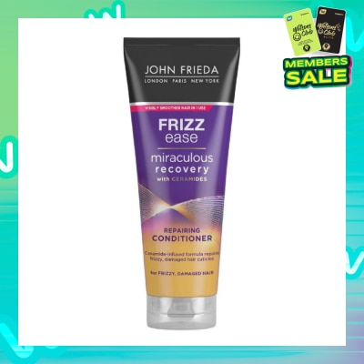JOHN FRIEDA Frizz Ease Miraculous Recovery with Ceramides Repairing Conditioner (For Frizzy Damaged Hair) 250ml