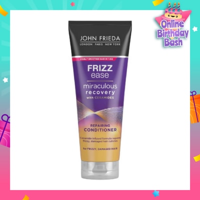 JOHN FRIEDA Frizz Ease Miraculous Recovery with Ceramides Repairing Conditioner (For Frizzy Damaged Hair) 250ml
