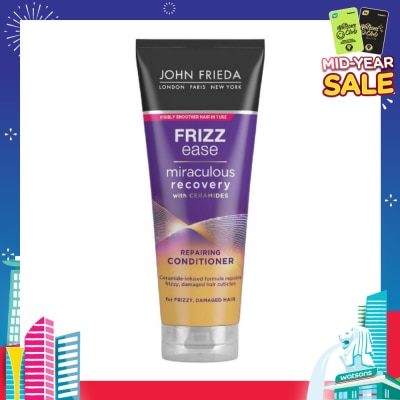 JOHN FRIEDA Frizz Ease Miraculous Recovery with Ceramides Repairing Conditioner (For Frizzy Damaged Hair) 250ml