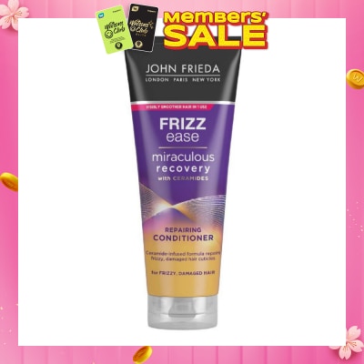 JOHN FRIEDA Frizz Ease Miraculous Recovery with Ceramides Repairing Conditioner (For Frizzy Damaged Hair) 250ml