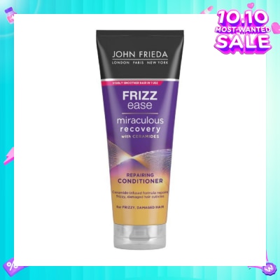 JOHN FRIEDA Frizz Ease Miraculous Recovery with Ceramides Repairing Conditioner (For Frizzy Damaged Hair) 250ml