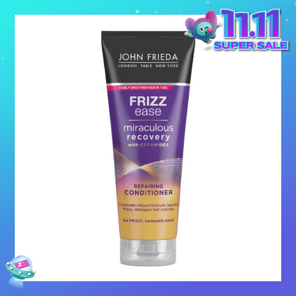 Frizz Ease Miraculous Recovery with Ceramides Repairing Conditioner (For Frizzy Damaged Hair) 250ml