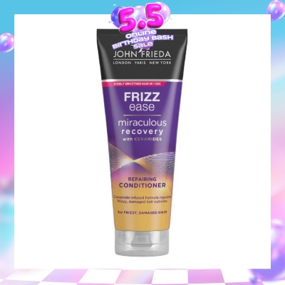 JOHN FRIEDA - Frizz Ease Miraculous Recovery with Ceramides Repairing Conditioner (For Frizzy Damaged Hair) 250ml