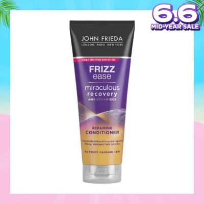 JOHN FRIEDA Frizz Ease Miraculous Recovery with Ceramides Repairing Conditioner (For Frizzy Damaged Hair) 250ml