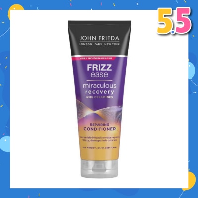 JOHN FRIEDA Frizz Ease Miraculous Recovery with Ceramides Repairing Conditioner (For Frizzy Damaged Hair) 250ml