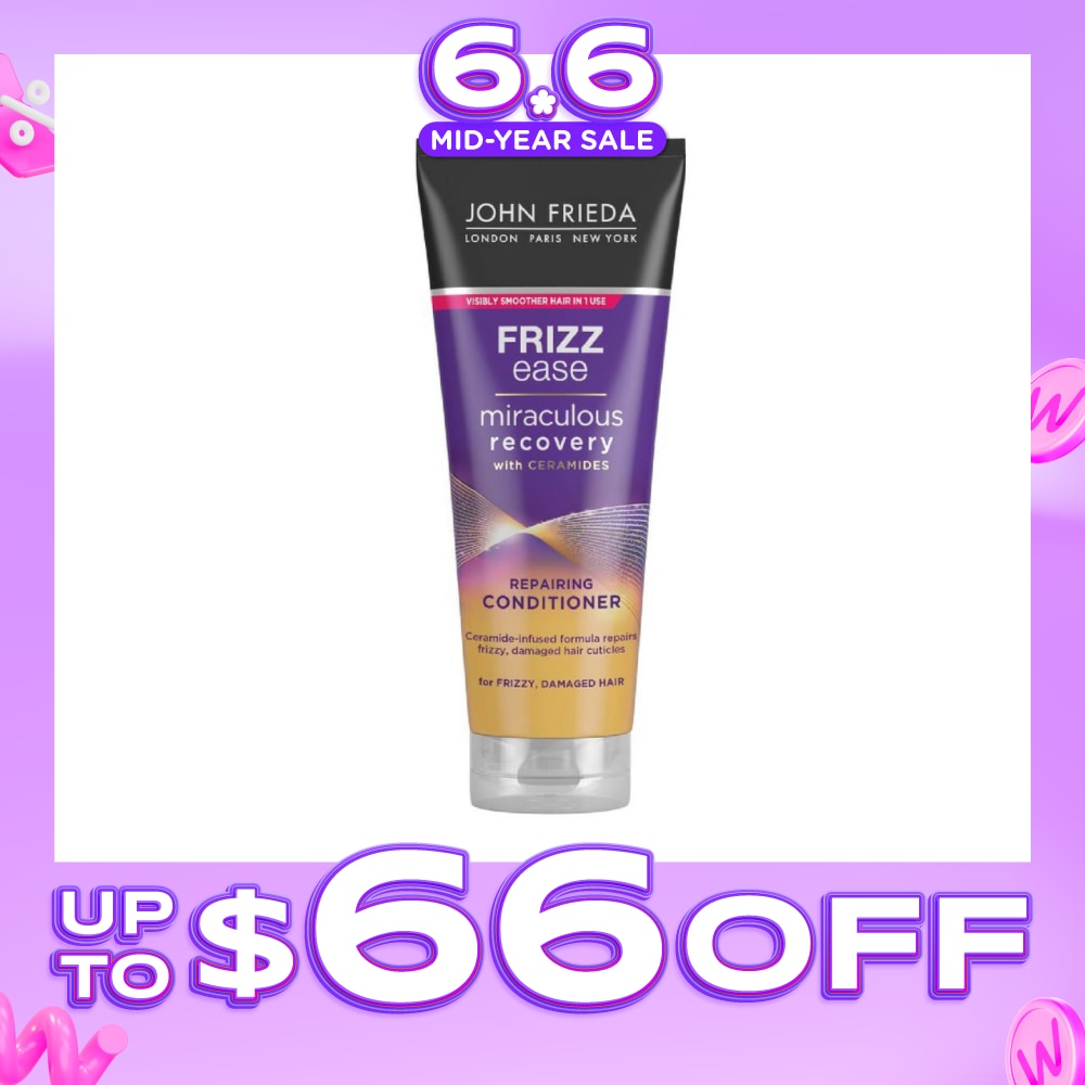 Frizz Ease Miraculous Recovery with Ceramides Repairing Conditioner (For Frizzy Damaged Hair) 250ml