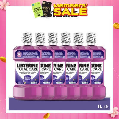 LISTERINE Total Care Mouthwash With 10-in-1 Benefits 1L x 6s