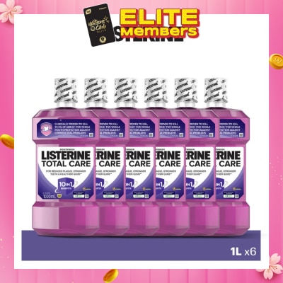 LISTERINE Total Care Mouthwash With 10-in-1 Benefits 1L x 6s