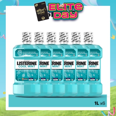LISTERINE - Listerine Antiseptic Mouthwash Cool Mint 1L x 6s