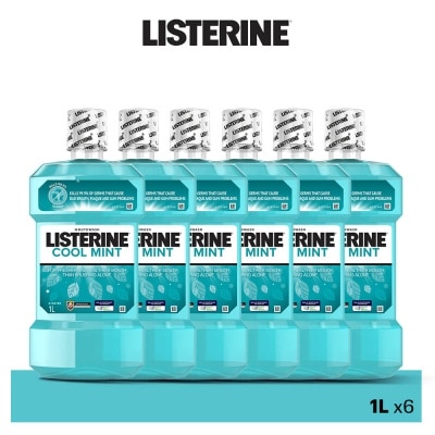 LISTERINE Antiseptic Mouthwash Cool Mint (For Fresher Breath) 1L x 6s (per carton)