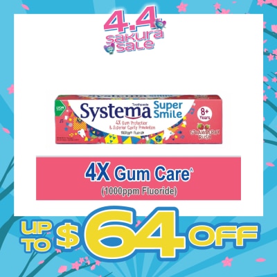SYSTEMA - Super Smile Toothpaste Strawberry Rush 60g