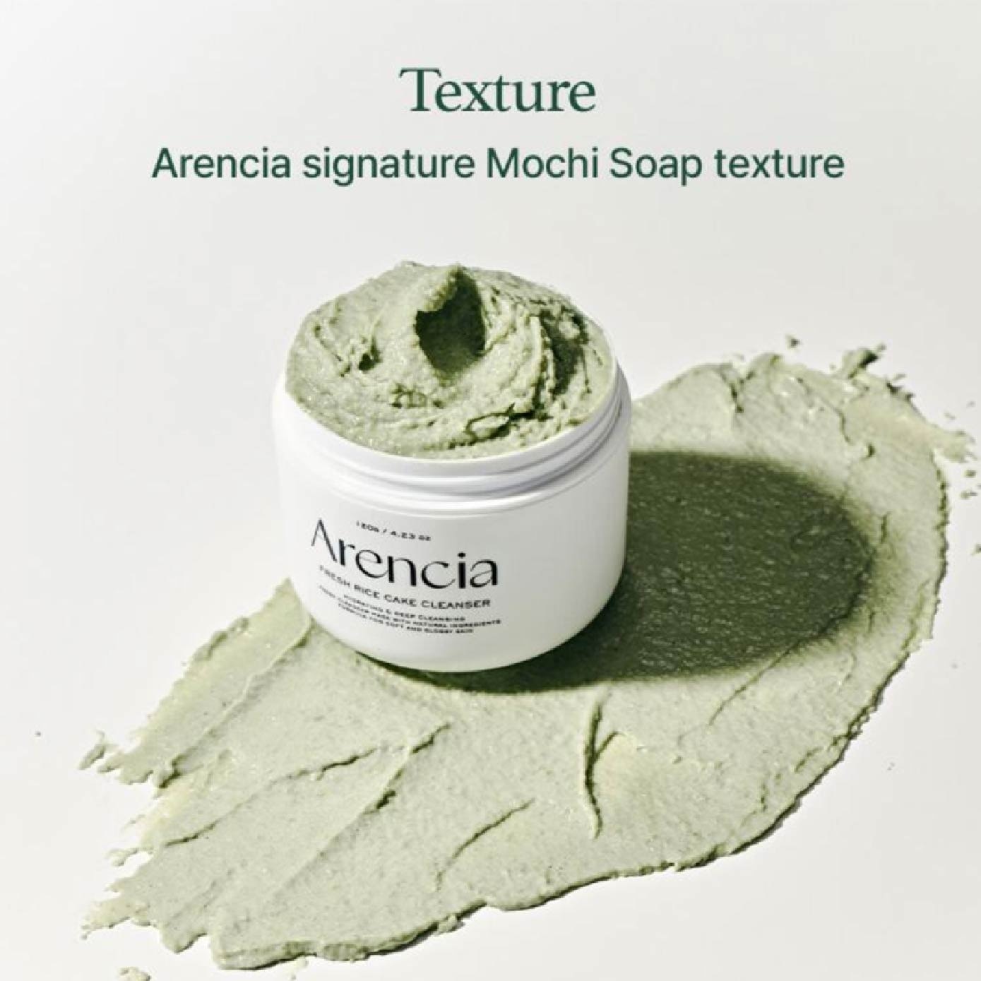 Rice Cake Mochi Soap Cleanser Fresh Green 120g