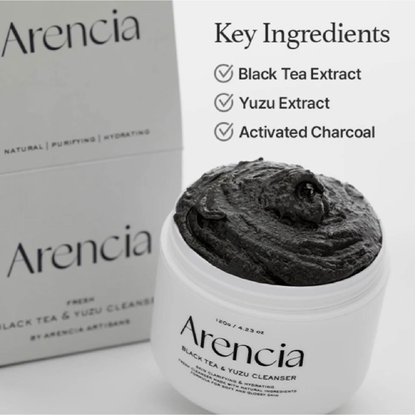 Rice Cake Mochi Soap Cleanser Black Tea & Yuzu 120g