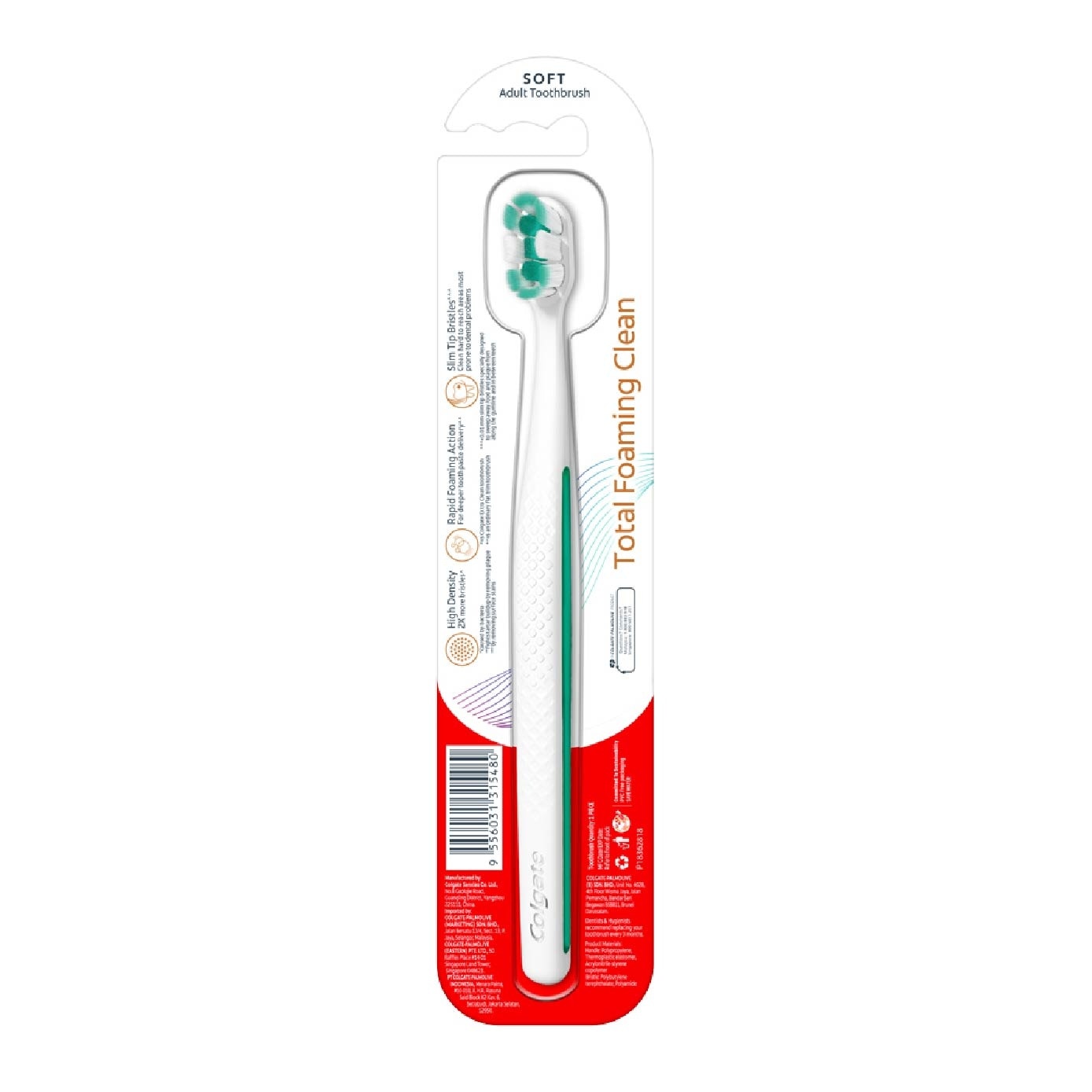 Total Foaming Clean Toothbrush 1s