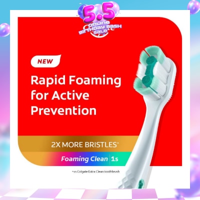 COLGATE - Total Foaming Clean Toothbrush 1s