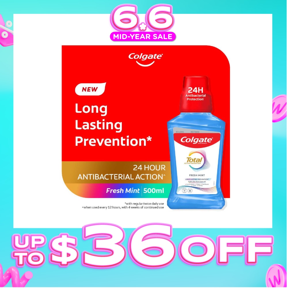 Total Active Prevention Mouthwash Fresh Mint 500ml