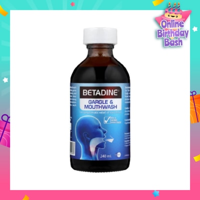 BETADINE® Gargle and Mouthwash 240ml