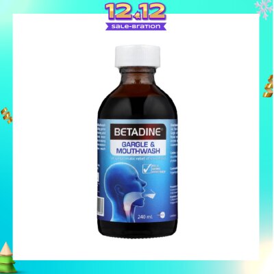 BETADINE® Gargle and Mouthwash 240ml