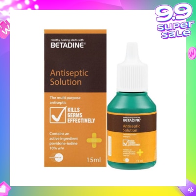 BETADINE® Antiseptic Liquid (For Treatment of Minor Skin Infections & Minor Cuts) 15ml