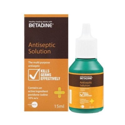 BETADINE® Antiseptic Liquid (For Treatment of Minor Skin Infections & Minor Cuts) 15ml