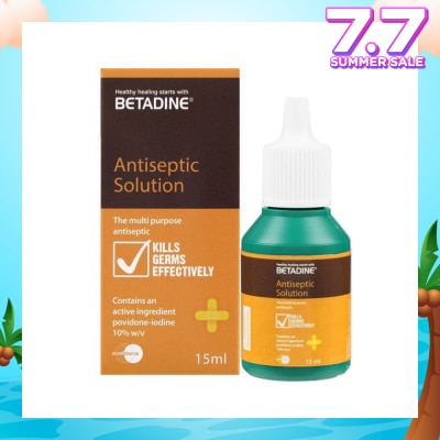 BETADINE® Antiseptic Liquid (For Treatment of Minor Skin Infections & Minor Cuts) 15ml