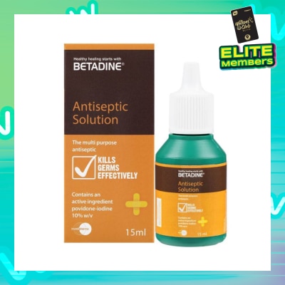 BETADINE® Antiseptic Liquid (For Treatment of Minor Skin Infections & Minor Cuts) 15ml