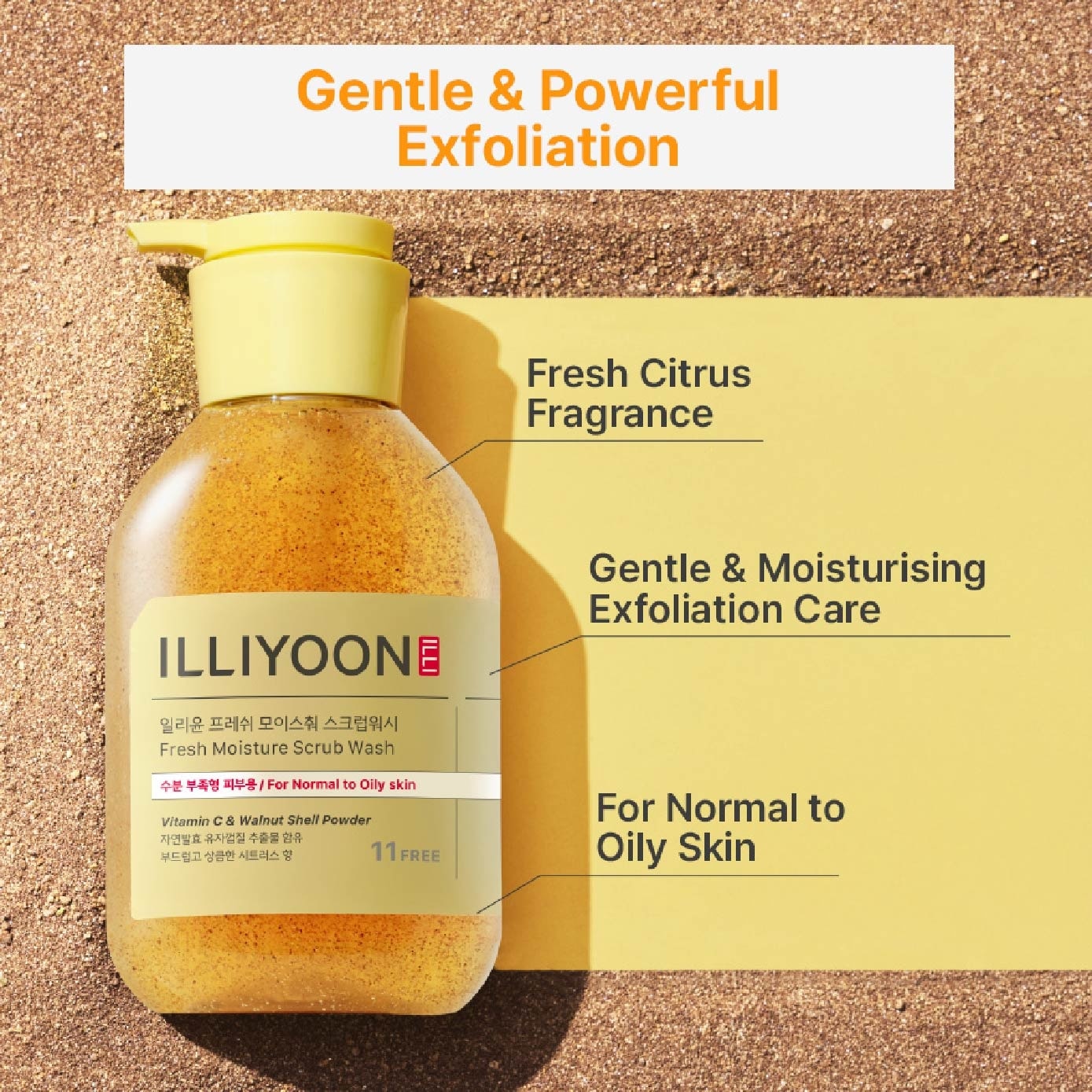 Fresh Moisture Scrub Wash 400ml