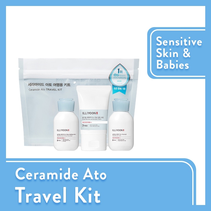 Ceramide Ato Travel Kit (Lotion 50ml, Cream 30ml & Wash 50ml) 1s