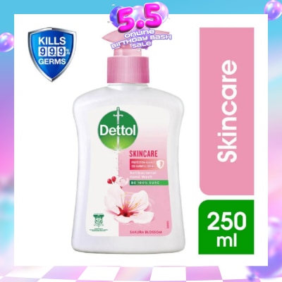 DETTOL - Anti-Bacterial Liquid Hand Wash Skincare (Kills 99.9% Germs) 250ml