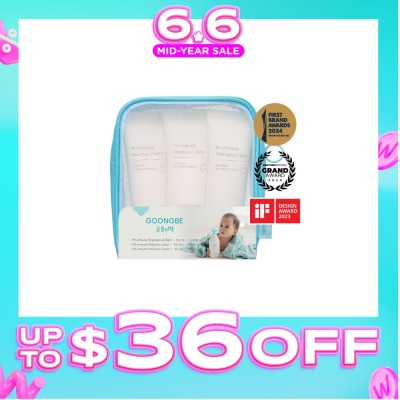 GOONGBE - Travel Set (Pri-mmune Shampoo & Bath 50ml, Moisture Lotion 50ml & Moisture Cream 50ml) 1s