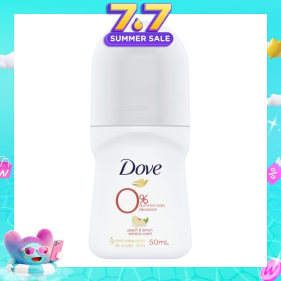 DOVE - 0% Alumunium Salts Deodorant Peach & Lemon Verbena 50ml
