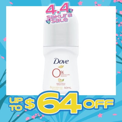 DOVE - 0% Alumunium Salts Deodorant Peach & Lemon Verbena 50ml