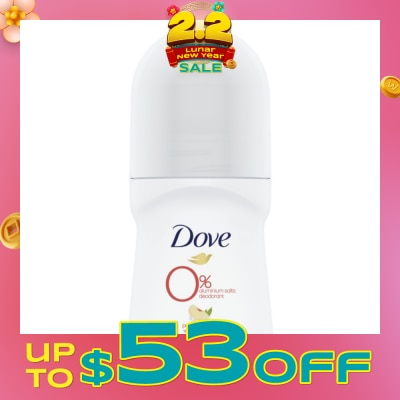 DOVE 0% Alumunium Salts Deodorant Peach & Lemon Verbena 50ml