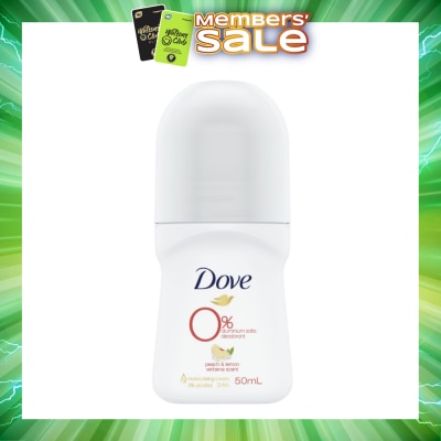 DOVE - 0% Alumunium Salts Deodorant Peach & Lemon Verbena 50ml