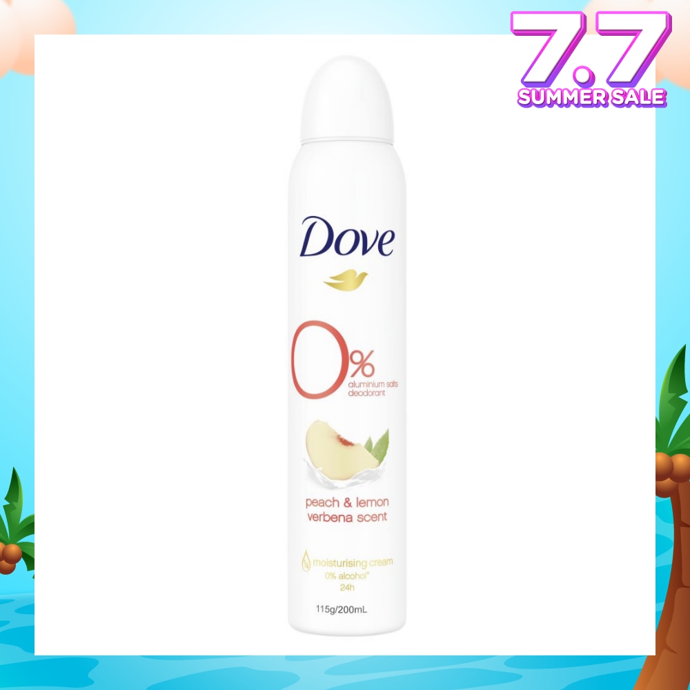 0% Alumunium Salts Deodorant Peach & Lemon Verbena 200ml