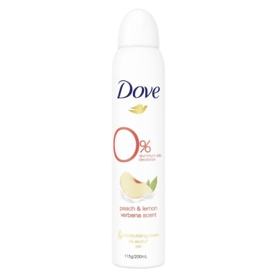 DOVE 0% Alumunium Salts Deodorant Peach & Lemon Verbena 200ml