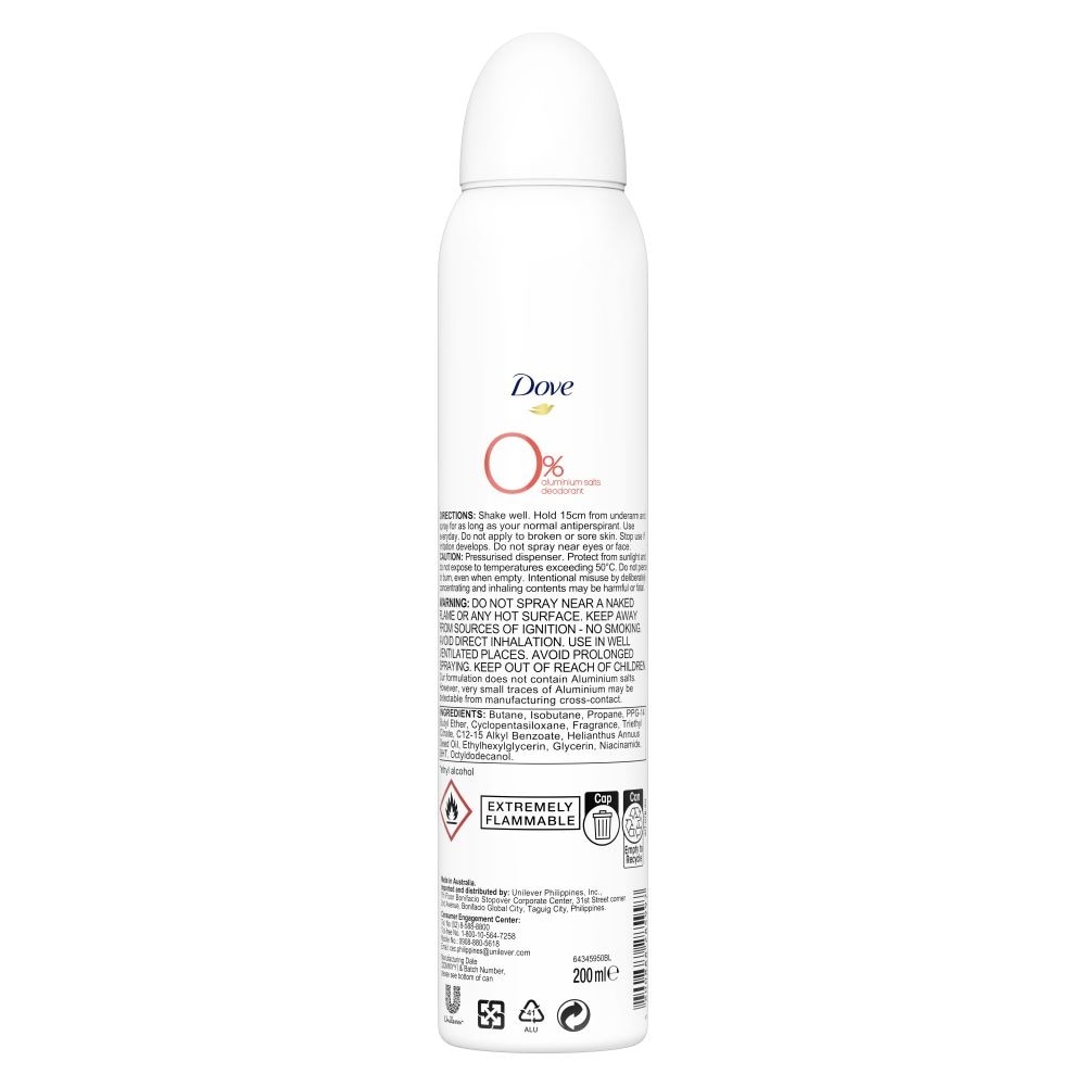 0% Alumunium Salts Deodorant Peach & Lemon Verbena 200ml