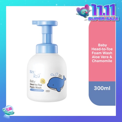 BZU BZU Head-To-Toe Baby Foam Wash Aloe Vera & Chamomile 300ml