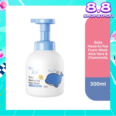 BZU BZU Head-To-Toe Baby Foam Wash Aloe Vera & Chamomile 300ml