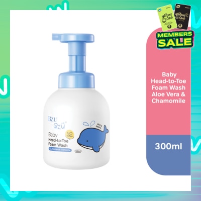 BZU BZU Head-To-Toe Baby Foam Wash Aloe Vera & Chamomile 300ml