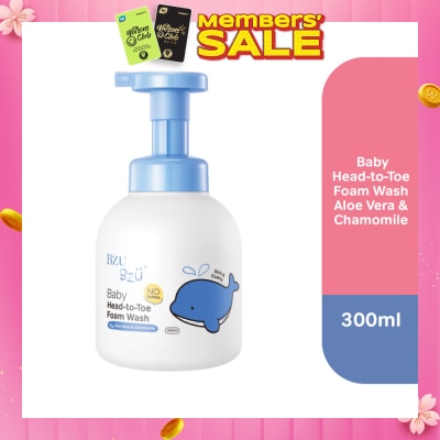 BZU BZU Head-To-Toe Baby Foam Wash Aloe Vera & Chamomile 300ml