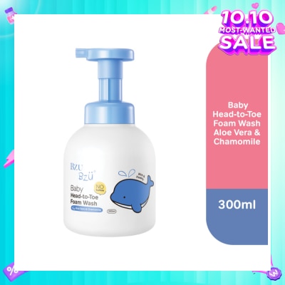 BZU BZU Head-To-Toe Baby Foam Wash Aloe Vera & Chamomile 300ml