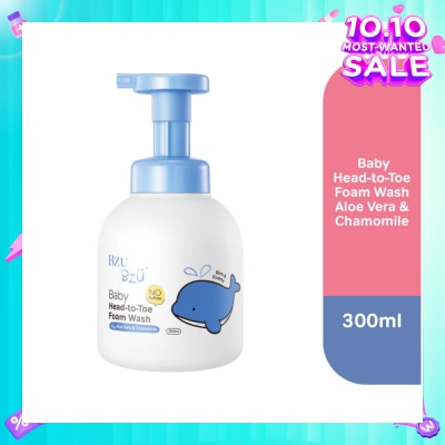 BZU BZU Head-To-Toe Baby Foam Wash Aloe Vera & Chamomile 300ml