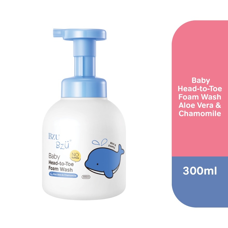 Head-To-Toe Baby Foam Wash Aloe Vera & Chamomile 300ml